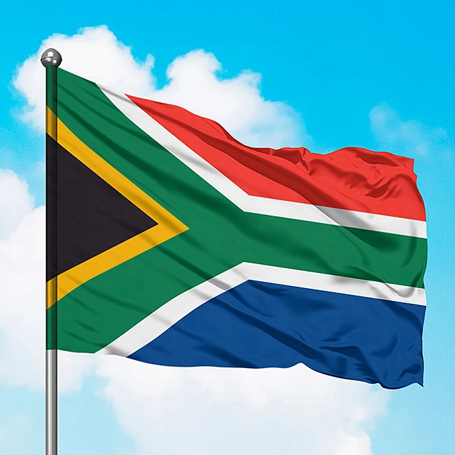 Флаг ЮАР Южно-Африканской Республики