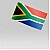 Флажок ЮАР Южно-Африканской Республики