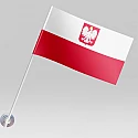 Прапорець Польщі з гербом
