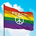 Прапор Райдужний прапор PEACE з пацифіком