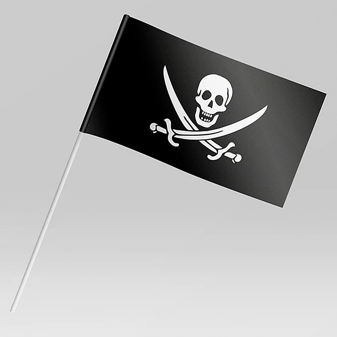 Флажок Пиратский Ситцевый Джек