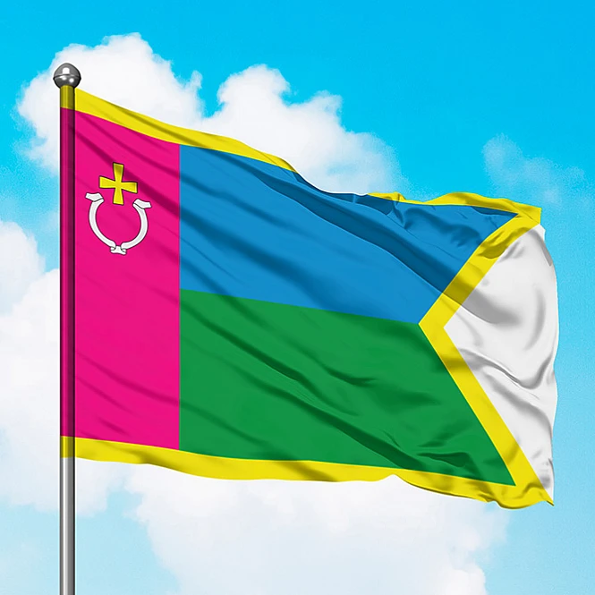 Прапор Фастівського району Київської області