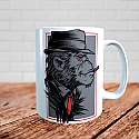 Чашка Мавпа з сигарою при краватці