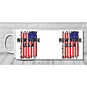 Чашка New York на фоні прапора США