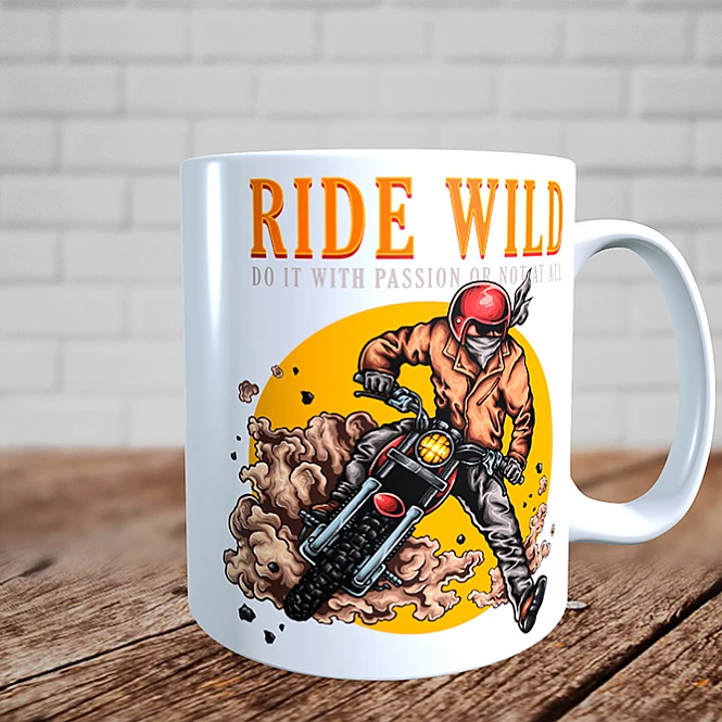 Чашка Гонщик на мотоциклі Ride Wild